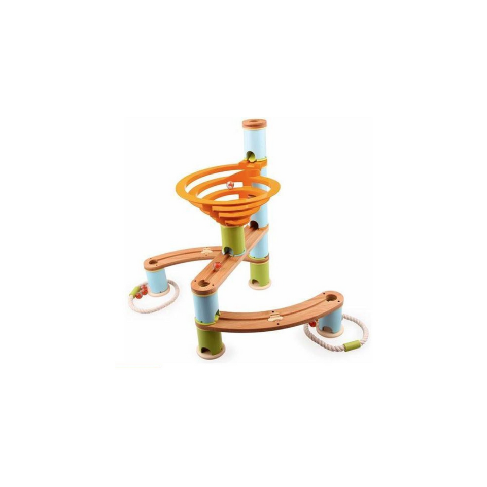 LOEF duurzaam speelgoed bamboe eco+ educatieve knikkerbaan